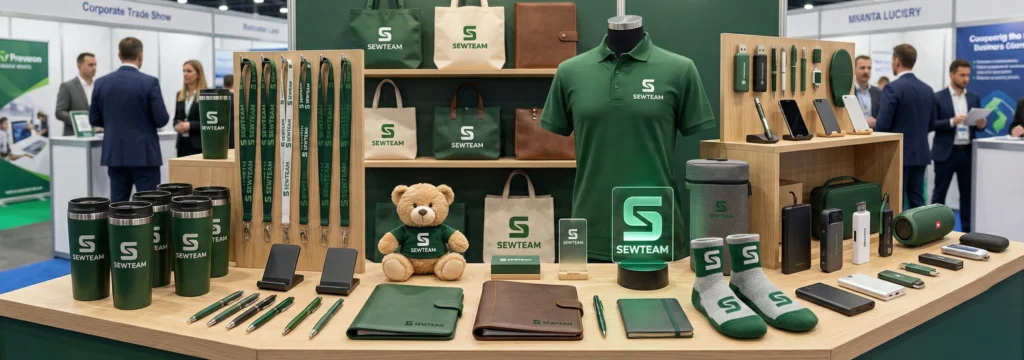 Zestaw gadżetów reklamowych z logo firmy